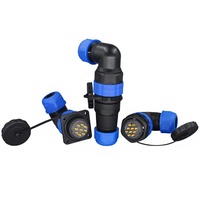 Connecteurs circulaires d'aviation RealRun SP29 en plastique, fiches et prises droites et à angle droit, 2-26 broches, câbles IP68, testés 500V 1500V