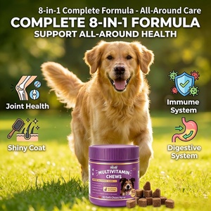 Multivitamínico 8 en 1 para Perros, Sabor a Pollo, Glucosamina, MSM, Condroitina y Aceite de Salmón - Apoyo para Articulaciones, Sistema Inmunitario, Piel y Pelaje - Product Image 4