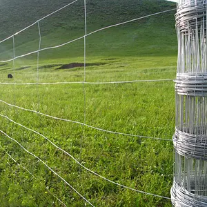 O estoque da fábrica de 1.2m 1.5m 1.8m pode ser personalizado cerca de fazenda barata para gado para ovelhas cabras malha de arame cerca de gado de fazenda de ovelhas