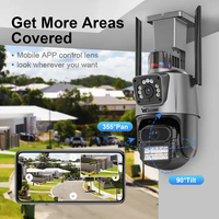 Caméra IP Wistino 4K 8mp HD Extérieure Détection de Mouvement Vision Nocturne Couleur CCTV Sécurité Icsee Caméra Wifi 360°