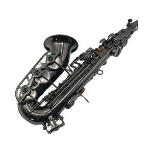 Petit instrument à <span class=keywords><strong>vent</strong></span> de saxophone alto à cor incurvé en clé plate D Qualité professionnelle Produit authentique Finition nickel noir - Product Image 3