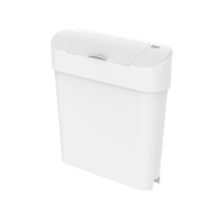 Poubelle à pédale sanitaire 22L avec couvercle, poubelle commerciale automatique sans contact pour déchets féminins, produit d'hygiène féminine sans contact