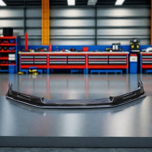 Alerón Delantero de Fibra de Carbono Estilo EV, Divisor Superior e Inferior para Honda Civic 10ª Gen FK8 Type R Si 2016+ - Product Image 1