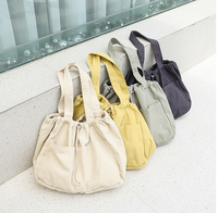 Grand sac à main en toile de coton pour femmes, personnalisé, fourre-tout, à bandoulière, Logo personnalisé, pour vacances et plage, tendance,