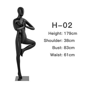 Maniquí de Yoga femenino <span class=keywords><strong>para</strong></span> exhibición de <span class=keywords><strong>ropa</strong></span>, maniquí deportivo de cuerpo completo, soporte de mano - Product Image 5