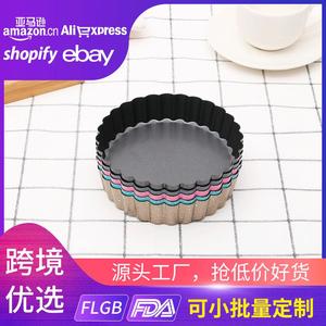 ถาดอบขนมทรงกลมขนาดเล็ก ทำจากเหล็กกล้าคาร์บอนเคลือบเทฟลอนแบบไม่ติด สำหรับอบเค้กและขนมปังขนาดเล็ก - Product Image 5