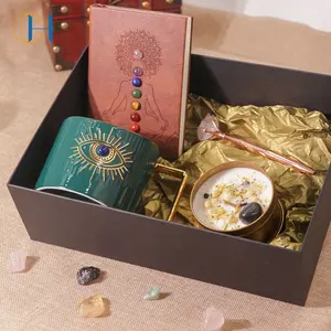 Kit de pingente de cristal de pedra natural, espiritual energética para cura para mulheres