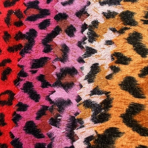Tùy Chỉnh 100% <span class=keywords><strong>Polyester</strong></span> Thời Trang Rắn Và Leopard In Giả Vải Da Lộn Cho Túi Xách Giày Đồ Chơi May Mặc Lót Bọc - Product Image 2