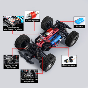 <span class=keywords><strong>Coche</strong></span> de juguete todoterreno <span class=keywords><strong>teledirigido</strong></span> de 7,4 <span class=keywords><strong>V</strong></span>-1300MAH, nuevo vehículo de juguete con batería de litio, control remoto, luz fría y controlable, 38 km/h - Product Image 6