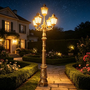 Éclairage paysager européen à grande échelle, éclairage extérieur pour jardin, villa résidentielle, lumière de cour LED, IP65, construction en métal et verre - Product Image 6
