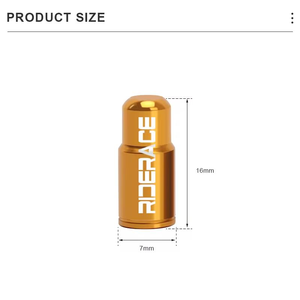 RIDERACE Bouchon de valve de pneu de vélo Aluminium CNC VTT Tube de vélo de route Couvercle de buse de gaz de pneu pour AV FV Schrader Valve Presta Anti-poussière - Product Image 6