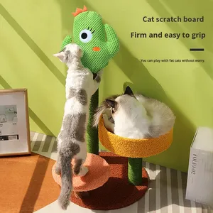 Arbre à chat classique et mignon avec griffoir en sisal épais, résistant à l'usure et de haute qualité, design cactus - Product Image 2