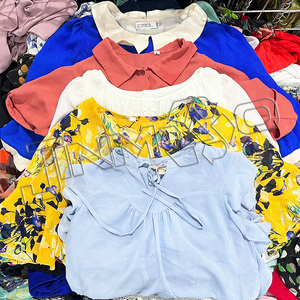 Proveedor DE FÁBRICA DE China, conjunto de seda de verano barato, blusa corta de algodón para mujer, fardo mixto de ropa usada, <span class=keywords><strong>Boutique</strong></span> - Product Image 3