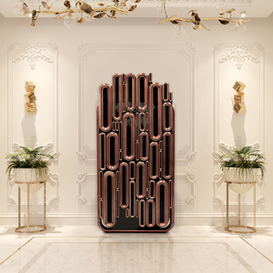 יוקרה מודרנית גבוהה-end להתאמה אישית נירוסטה בר סדירה עץ מלא וילה עיצוב וילה - Product Image 5