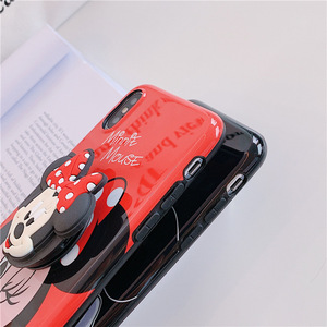 Dessin animé <span class=keywords><strong>Mickey</strong></span> Minnie bague support de téléphone antichoc housse de Silicone pour iPhone 6/6S/7/8 plus X/XS/XR/XS MAX/11/12 - Product Image 6
