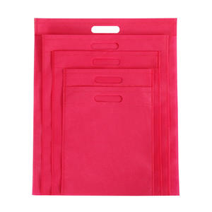 Sacs d'épicerie non tissés écologiques personnalisables avec poignées découpées en vrac pour les promotions commerciales - Product Image 4