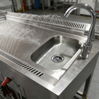 Table de dissection en acier inoxydable très vendue, table d'autopsie populaire pour morgue, table de dissection professionnelle pour laboratoire et salle d'autopsie