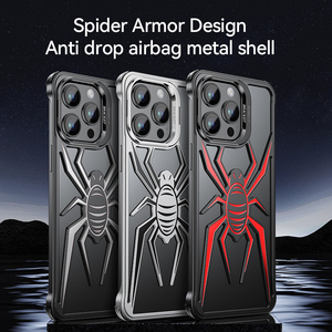 Coque de téléphone en <span class=keywords><strong>alliage</strong></span> d'aluminium creuse sans bords pour iPhone 17 16 13 14 15 Pro Max / Pro avec support d'objectif et dissipation thermique en métal - Product Image 2