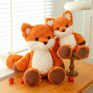 HY Popular Muñeco de Peluche de Zorro Pequeño para Correr, Lindo Zorro Naranja Reconfortante, Relleno de Algodón PP, Regalo para Máquina de Agarrar - Product Image 2