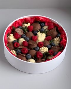 Cajas <span class=keywords><strong>de</strong></span> Cartón Redondas Personalizables para Alimentos, Caja con Ventana para Fresas Cubiertas <span class=keywords><strong>de</strong></span> <span class=keywords><strong>Chocolate</strong></span> - Product Image 4