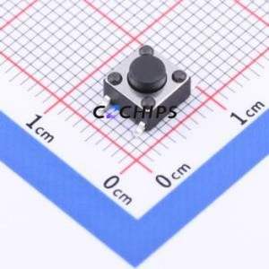 TSD003B04318A33 Tactile Switch SMD,6x6mm Switch Round Button 1.8N Vertical Mount 6mm - Product Image 1