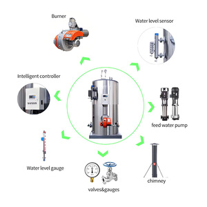 Chaudière à vapeur verticale industrielle à tube d'eau basse pression 100 kg 200 kg 500 kg, petit générateur <span class=keywords><strong>de</strong></span> vapeur à <span class=keywords><strong>gaz</strong></span> 60 CV - <span class=keywords><strong>Prix</strong></span> - Product Image 2