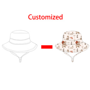 Logotipo personalizado Verano Bebé Sombrero para el sol Niñas Niños Al Aire Libre <span class=keywords><strong>Anti</strong></span> <span class=keywords><strong>UV</strong></span> Niños Gorras de playa Sombrero de cubo - Product Image 5