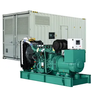 Generator diesel 100kw tingkat EPA, 3 generator diesel didukung oleh mesin Volvo 130kva genset listrik