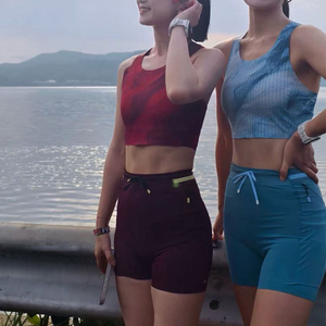 Camisole de sport pour femme de haute qualité, courte, douce, col rond, sans manches, avec paillettes, 100% coton, séchage rapide, pour la course à pied, la salle de sport - Product Image 5