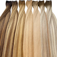 Extensions de cheveux humains russes de qualité supérieure Genius Weft 12A, cuticules brutes alignées, trame coupable sans couture, vente en gros, directement de l'usine