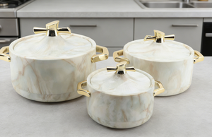 Sıcak satış lüks yalıtımlı gıda Warmer4L + 5L + 6 3 adet SetABS + paslanmaz çelik yalıtımlı termal gıda kapları - Product Image 2