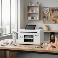 Printer UV Flatbed A5 Baru 2026 dengan Pemindaian AI untuk Gantungan Kunci Akrilik, Casing Ponsel, Kotak Hadiah - 20x20cm Pencetakan Personalisasi