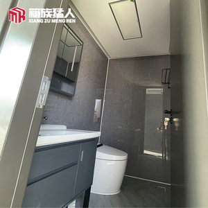 Maison mobile préfabriquée de 20 pieds à 2 chambres, prête à être expédiée de Chine, sur roues, avec extensions coulissantes, maison préfabriquée - Product Image 2