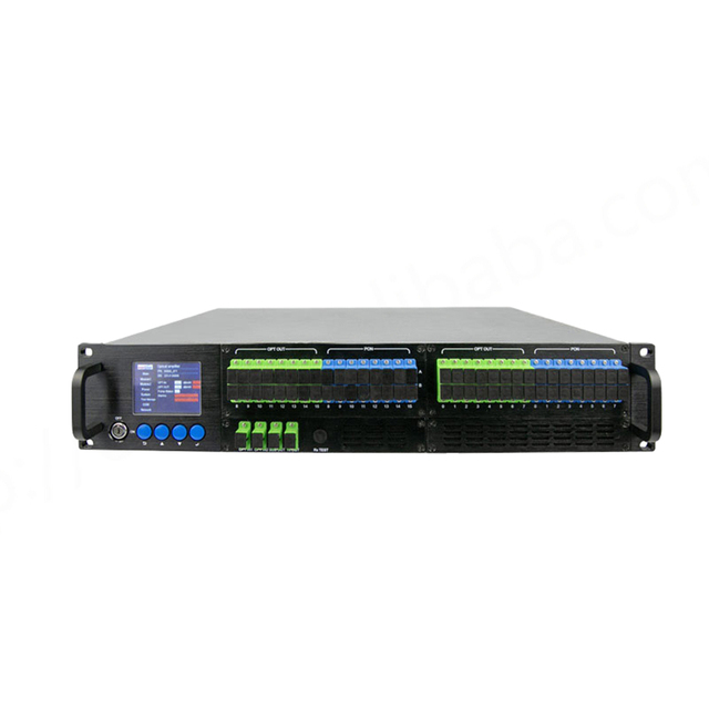 High Power DC 12V 3-Year Warranty EDFA CATV Optical Amplifier GPON Fiber Optic Equipment for GSM Network and Use