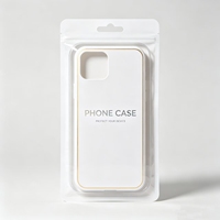 Sacs en plastique pour étuis de téléphone et housses de téléphone portable, sacs en plastique transparents refermables avec fermeture éclair, emballage transparent
