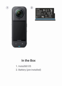 Insta360 X5 - Resistente al Agua 8K 360 °   Cámara de Acción, Efecto de Palo Selfie Invisible, Diseño con Triple Chip de IA, Protector de Viento Integrado - Product Image 6