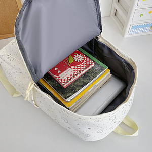 Sac à dos unisexe tendance à motif cœur, esthétique Kawaii, avec fermeture éclair, breloque cœur, grande capacité, résistant à l'eau, antivol, pour l'université - Product Image 5
