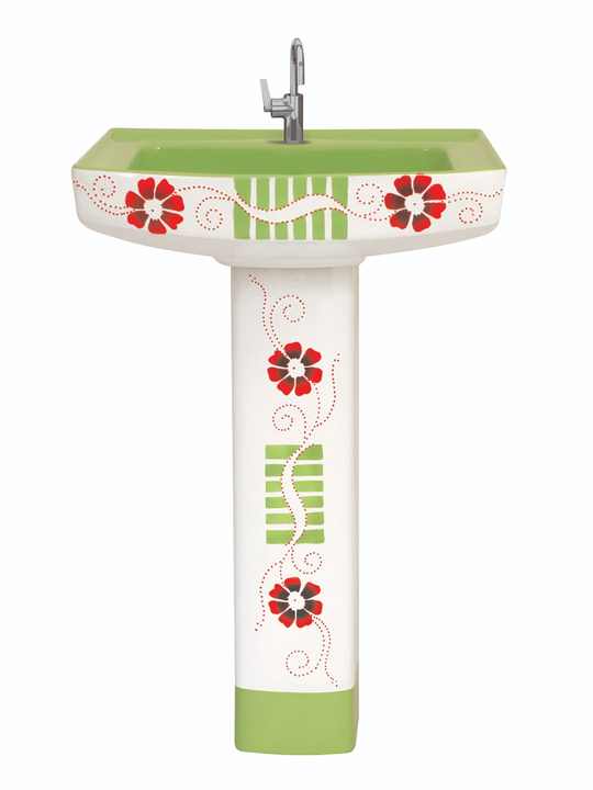 Luxury Modern Design Vitrosa Polo Set Pedestal Sink for Home and Hotel Wash Basins Durable Indian Supplier Stone Material