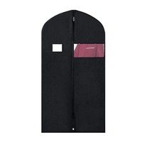 Housse de protection portable de grande capacité pour costume personnalisé Impression de logo Fermeture à glissière pour rangement de voyage