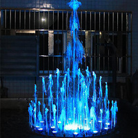 Fuente Musical Profesional de Alta Calidad para Exteriores con Control Remoto y Luces LED de Colores para Decoración de Jardín, Patio y Césped