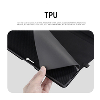 Housse Universelle en Cuir Noir pour Tablette Microsoft Surface Pro 4 / 5 / 6 / 7 de 12.3 Pouces
