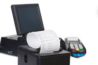 Autocollant adhésif écologique personnalisé, couleurs CMYK, formes sur mesure, pour supermarché, billet de cinéma, machine à reçus thermique, emballage
