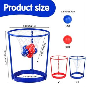 2 packs de bandeaux de <span class=keywords><strong>basket</strong></span>-ball pour enfants et adultes avec 20 balles, bandeau réglable en filet pour panier et cadeau d'anniversaire. - Product Image 2