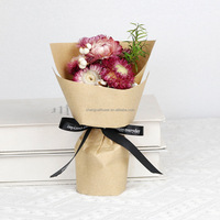 Mini gedroogd bloemenboeket natuurlijke roos chrysant op maat gemaakte bloemarrangementen mooi cadeau voor bruiloft feest thuisdecoratie