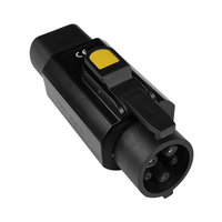 Adaptor pengisi daya kendaraan listrik, adaptor pengisian daya T EV kendaraan elektrik tipe 2 ke tipe 1
