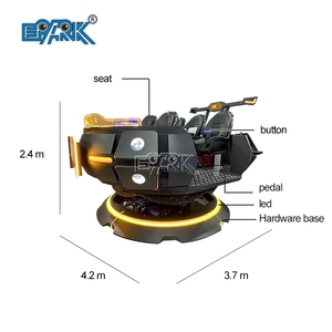 เกมเสมือนจริง <span class=keywords><strong>VR</strong></span> 360 องศา หมุนได้ 5 ที่นั่ง รถไฟเหาะ 9 มิติ เก้าอี้ <span class=keywords><strong>VR</strong></span> เกมยิงปืน - Product Image 6