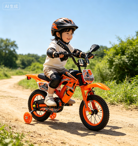 Mini-moto tout-terrain pour enfants, vélo de montagne pour garçons de 12/<span class=keywords><strong>16</strong></span>/20 <span class=keywords><strong>pouces</strong></span> avec roues auxiliaires, vélo enfant, vélo simple - Product Image 3