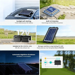 Alecter Solar APH-P121 Chargeur Solaire Intelligent 7.5W Efficacité 16% 38x23cm Kit de Maintien de Batterie Solaire Étanche pour Voiture - Product Image 3