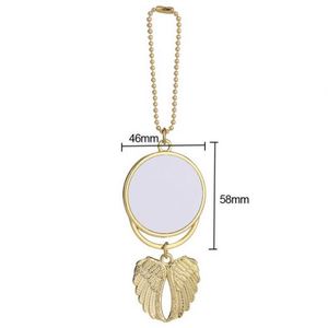 Fashion Sublimation Charm Blanks <b>Keychain</b> Making Kit Wing Car Hanging Pendant Accessories Sublimation Angel Wing <b>Keychain</b> Blanks - Product Image 5