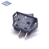 16A 250VAC 2 broches sur interrupteur à bascule noir Spst on off